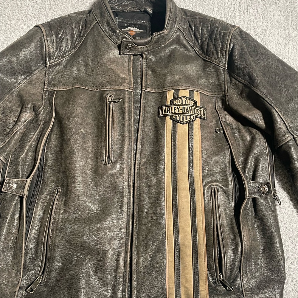 Men’s Large Leather Harley Davidson Jacket